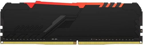 Imagen 4 de 4 de Memoria RAM Fury Beast DDR4 RGB gamer color negro 8GB 1 Kingston KF426C16BBA/8