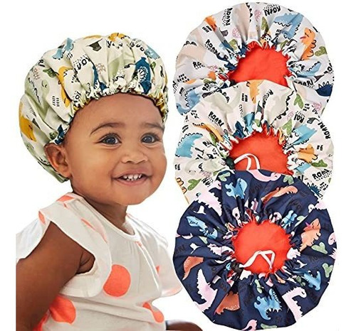 Gorro De Dormir Ajustable Para Niños Con Gorro De Satén Con