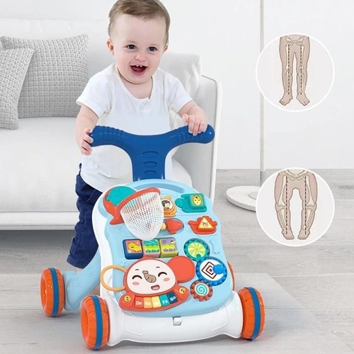 Andador Para Bebes, Corre Pasillo Caminadora Con Mesa 2 En 1