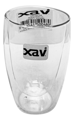 Vaso Vidrio Doble Fondo Barista Bartender 430ml Se. 9942