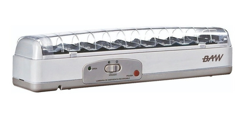 Imagen 2 de 2 de Luz de emergencia BAW LLED30X40H con batería recargable 220V blanca