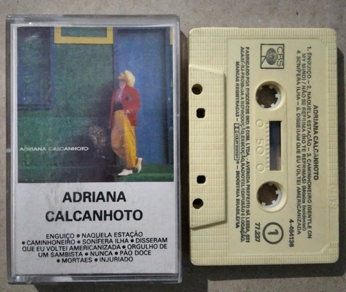 Fita K7 Adriana Calcanhoto- S/t- 1990 Original- Frete Barato