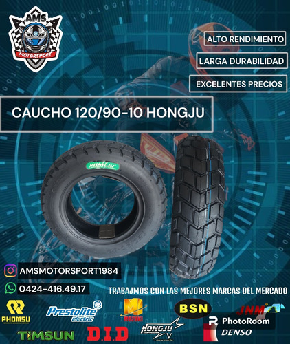 Cauchos 120/90-10 Hongju 