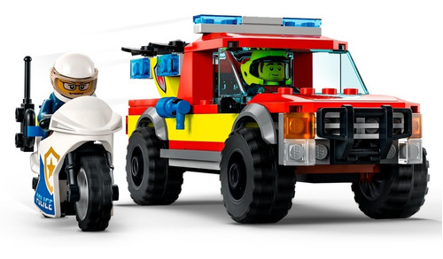 Imagen 5 de 7 de Lego® City- Rescate De Bomberos Y Persecución Policial 60319