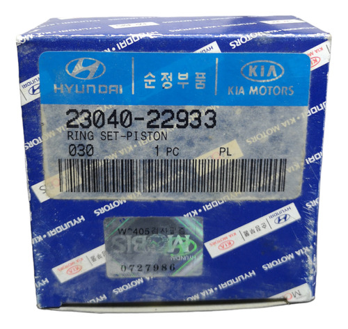 Anillos Hyundai Accent  1.3 - 030 (0.75)
