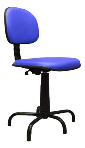 Cadeira de escritório RENAFLEX Costureira 2545 ergonômica  azul com estofado de couro sintético