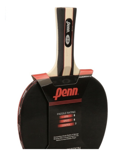 Penn 3.0 Raqueta Caucho De Competicion Tenis De Mesa