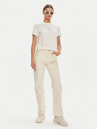 Polera Diffused Ck Regular Blanco Calvin Klein