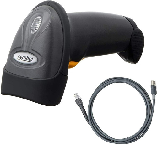Lector Código De Barras Zebra Ls2208 Laser 1d Cable Y Base