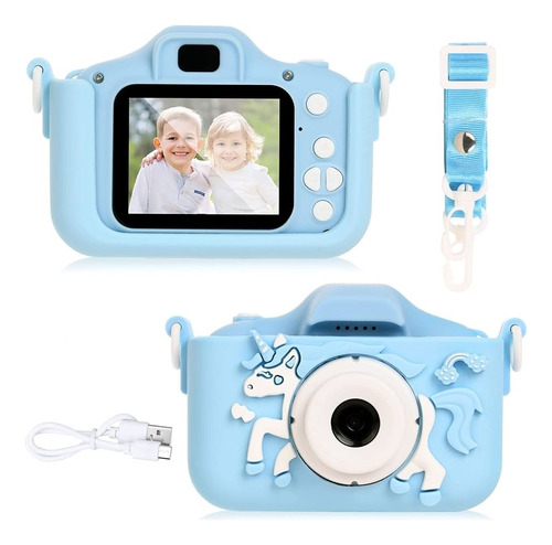 Camara Digital Infantil 2.0 Forma De Unicornio 