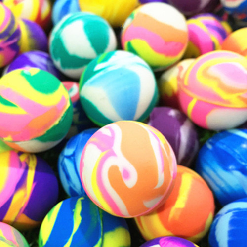 25 Peças De Bolas Elásticas De Borracha De 32 Mm Bounce Jump