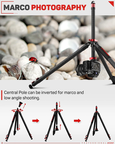 Tripode Footage Tc6 Para Canon Nikon Fibra De Carbono