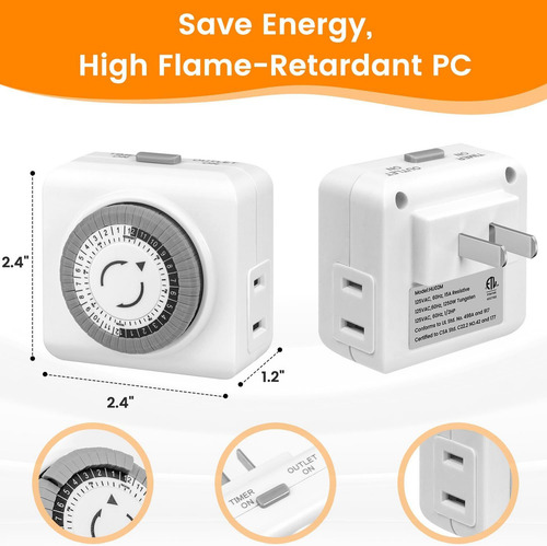 2 Digital Light Timer Connectores, Temporizadores