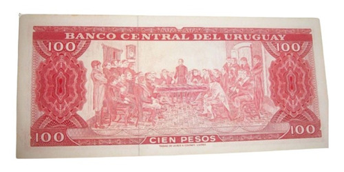 4 Billetes Uruguayos Antiguos Correlativos  Lote $400