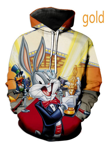 Sudadera Con Capucha De Dibujos Animados De Looney Tunes De