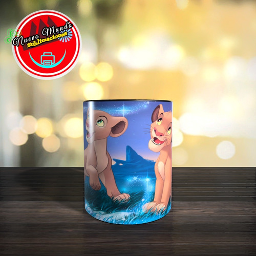 Taza Mágica Del Rey León - Simba Y Nala