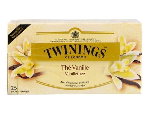 Te Twinings De Vainilla, Importado, 2 Cajas De 25 Saquitos