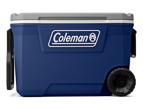 Hielera 62 Qt/58 Lts Con Ruedas Azul Gris Coleman 2179153 Azul