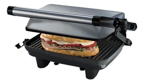 Sanduchera Grill 2 Puestos Oster Ckstpa2880 Plateado