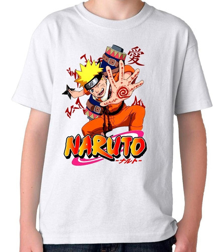  Remera Camiseta Algodón Naruto Shippuden Uzumaki Anime 