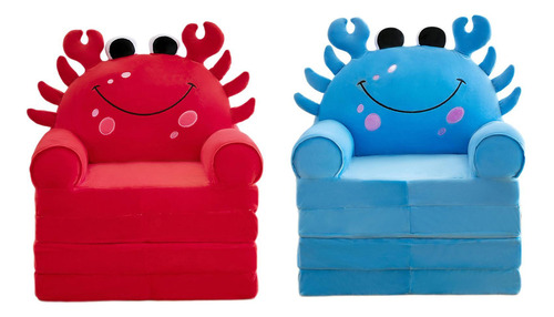Funda De Sofá Infantil Plegable Con Dibujos Animados, 2 Fund