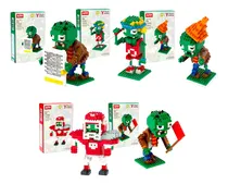 Comprar Set 5 Figuras Armables Plantas Vs Zombies 2 Bloques De Construccion, Pack De 5 Sets En 1, Zombie Cono, Zombie Abanderado, Zombie Saltador, Zombie Saltador, Zombie Portero
