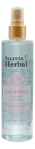 Tónico Facial Agua De Rosas Y Colágeno Secreto Herbal 250 Ml