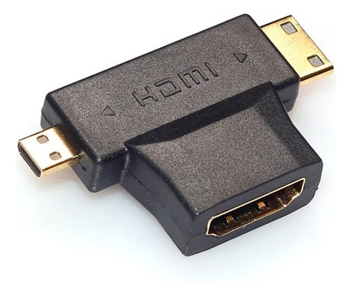 Adaptador T Convertidor Micro Y Mini Hdmi A Hdmi 