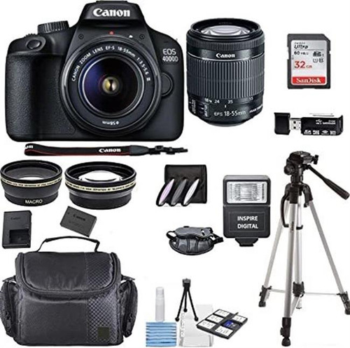 Cámara Réflex Digital Canon Eos 4000d Con Kit De Lentes Dc I