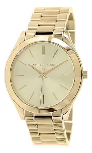 Relógio Feminino Michael Kors Runway Dourado Slim 42mm