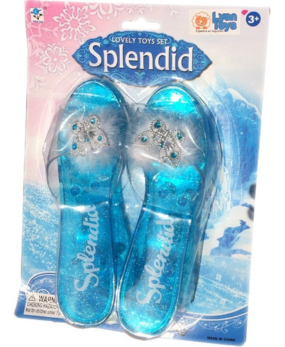 Imagen 1 de 3 de Zapatos Tipo Frozen Taquitos Suecos Nena Elsa Princesa