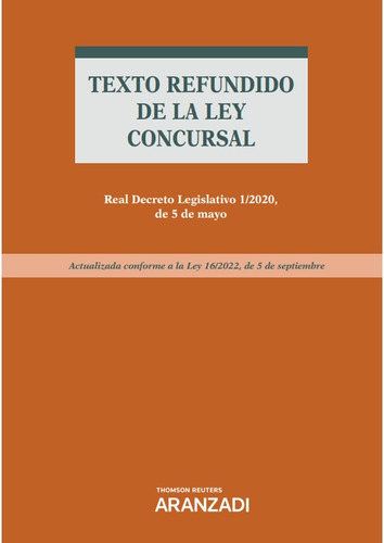 Texto Refundido De La Ley Concursal -   - *