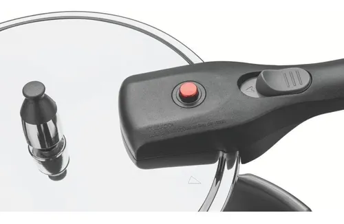 Olla a presión Tramontina Brava de acero inoxidable con triple fondo, 22 cm y 6 L