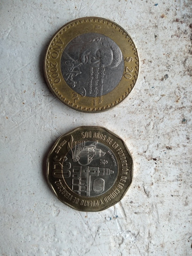 Monedas $20 Octavio Paz Y Fundación De Veracruz