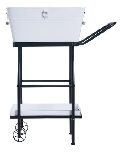 Hielera Con Carrito Y Bandeja Acero Inoxidable