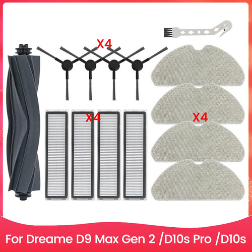 Kit De Trapeador Con Filtro De 14 Piezas Para D9 Max Gen 2/d