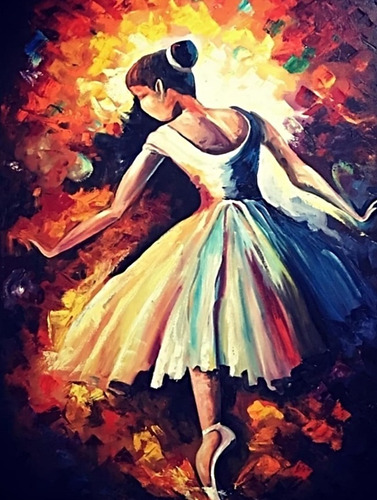 Cuadro En Oleo Hecho A Mano De 120 X 80 Cm Parisino Arte Pop
