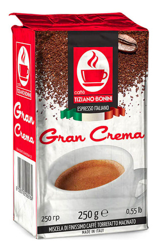 Cafe Bonini Molido Gran Crema - Tostado Natural 250g