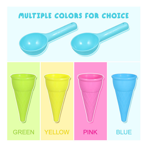 Juego De 2 Juegos De Conos De Helado Toyandona Con Forma De