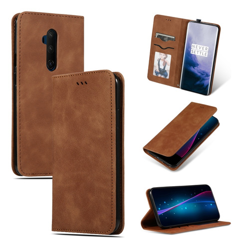 Funda De Piel Magnética Para Oneplus 7t Pro