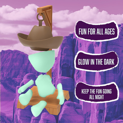 Fotorama Hankman Glow, Juego Magnético De Adivinanzas De Palabras Misteriosas Para Niños Y Familias, Juego De Viaje Que Brilla En La Oscuridad, Adivina La Palabra Antes De Hank Falls