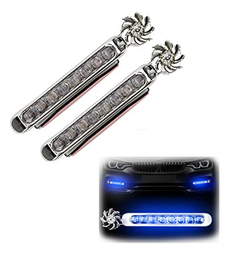 Auto Drl Wind Powered Daytime Running Lights, 2pcs 8led Hora