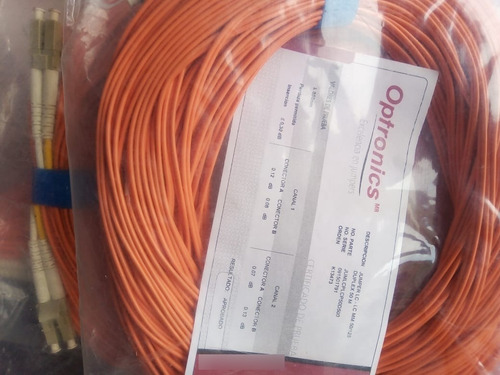 Optronics Jumper Fibra Lc-lc Multi 50/125 Duplex 50 M Nuevo