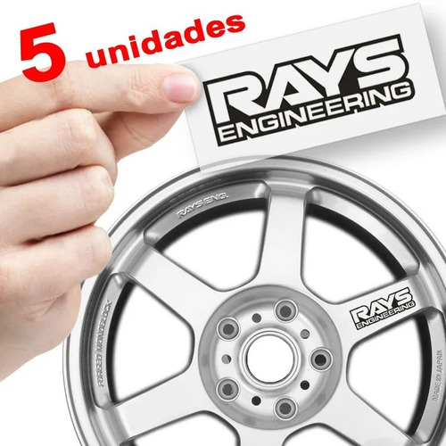 5x Adesivos Para Rodas Rays Engineering - Volk Racing