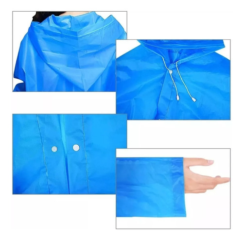 10 Pack Impermeables Hombre / Mujer, Poncho De Lluvia