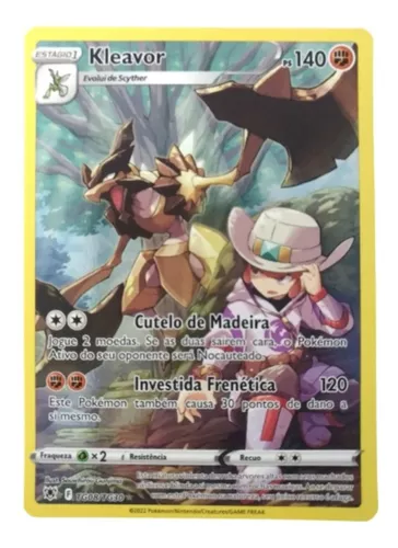 Carta Pokémon Kleavor V Astro Estrelas Radiantes Original, Jogo de  Tabuleiro Original Copag Nunca Usado 72188182