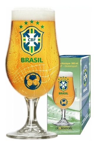 Taça Cerveja Bola Brasil Hexa Copa Do Mundo 2022 380ml