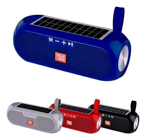 Parlante Recargable Energia Panel Solar Bluetooth Sd Aux Usb