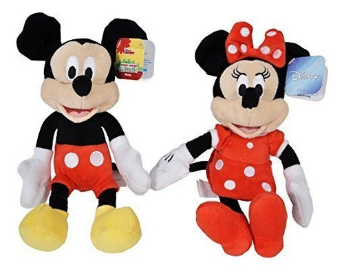 Brinquedos de pelúcia Disney 9" Mickey e Minnie Mouse