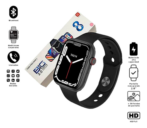 Imagen 1 de 1 de Reloj Inteligente T900 Pro Max L Smartwatch Pantalla Grande 